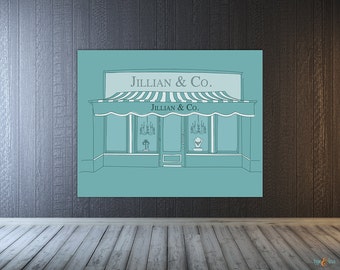 Breakfast at Tiffany Backdrop, Breakfast Tiffanys Bridal Shower, Bride and Co., Tiffany's Sweet 16, Custom Wall Banner Backdrop, Baby Shower