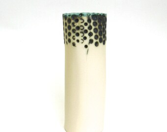 hand built porcelain vessel ... dots