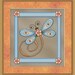 Blue Dragonfly Cross Stitch Pattern - Fun Modern Design - PDF Download - Two Versions Included - B/W Chart and Color Chart