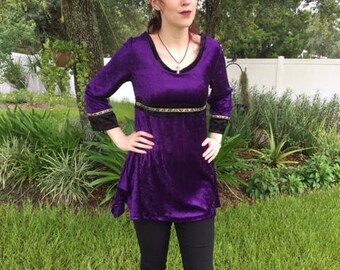 Velvet Medieval/rennaissance/larping shirt