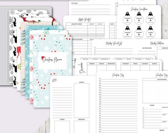 TN POCKET Size: Christmas Planner, Printable Travelers Notebook Insert, Field Note TN, Holiday, Budget, Gifts, Meal Planner, Elf Planning