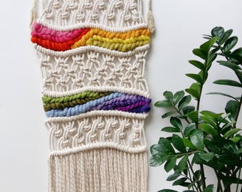 Weaving wall hanging, modern macrame wall hanging, tapestry, boho wall decor