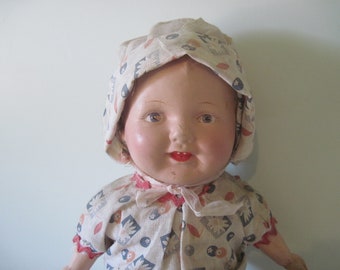 Vintage Composition Baby Doll with Provenance c1925