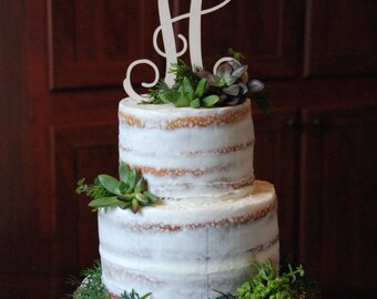 Personalized Cake Topper - Initial Cake Topper - Wedding - Birthday- Celebration - Party