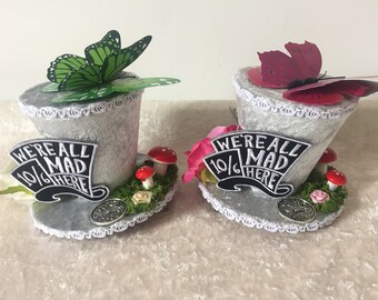 Mad Hatter mini top hat fascinator