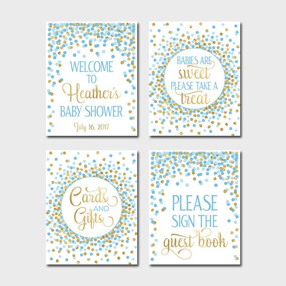 Baby Shower Table Signs Printable Baby Boy Shower Signs