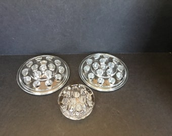 Glass Flower Frogs - Set of 3