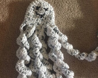 Ghost/octopus washcloth
