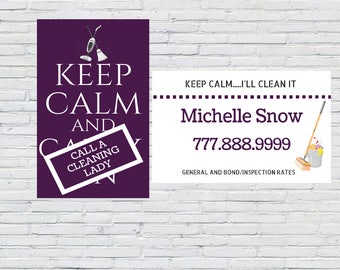 housekeeping business cards