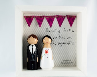 Bride and groom message box