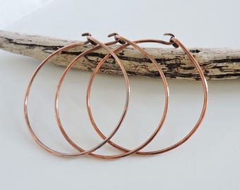 copper bangles, set of three copper bangles, copper bracelets, set of three bangles