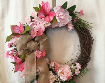 Spring Wreaths -Front Door Wreaths - Summer Wreaths - Spring Door Wreaths - Summer Door Wreaths - Spring Door Decor - Front Door Wreaths