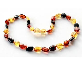 Amber Teething Necklaces-Free Delivery