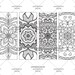 printable bookmarks with mandala bundle 1 adult coloring
