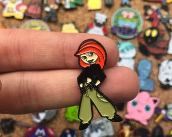 Kim Possible Custom Enamel Pin, Pin, Pins, Pin Game, Pin Set, Custom Pins, Limited Edition, Naked Mole Rat, Ron Stoppable, Rufus, Cartoons