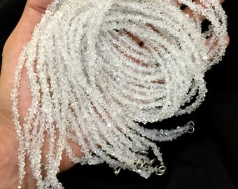 1 Strand Herkimer Diamond ,Quartz Double Terminated, Crystal ,Size===5mm