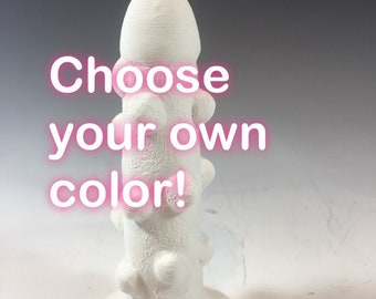Custom Dildo,Ceramic Dildo, handmade, erotic gift, bachelorette party, custom color, unique, clay cock, colors