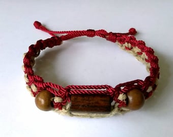 Very nice Macrame and Hemp Bracelet