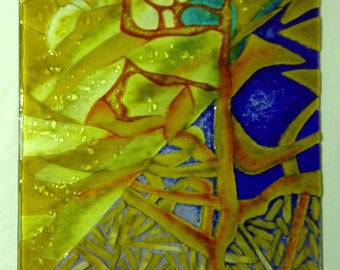 Stained glass panel "Abstraction"