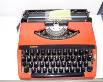 Red typewriter
