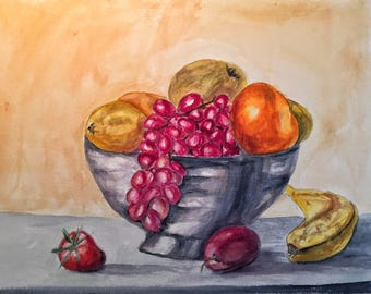 Still Life with Fruit Greeting Card