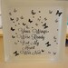Memorial Glass Light Block, Tribute, remembrance, Butterfly Night Light