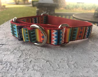 Hunter's Tribal Geometric - 1" Martingale Collar