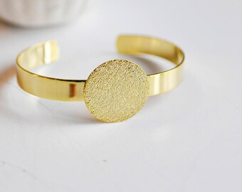 Raw brass cuff - 6mm Width / brass cuff raw 6mm wide