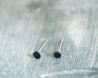 Black Mens Earrings, Stud Earring, Black Earrings for Men, Cartilage Earring, Black Earring, Earring Studs, Small Stud Earring, Tiny Earring