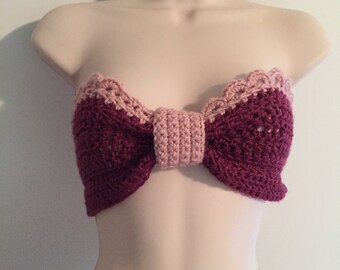 SALE!!! Bow Bandeau Crochet Top