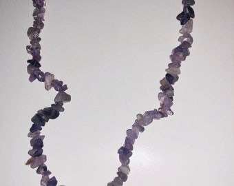 Amethyst Chip Necklace "18"