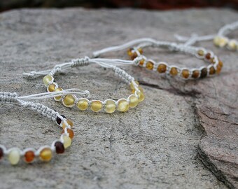 Baltic Amber, Teething Bracelet, Amber Bracelet, Teething Anklet, Teething Bracelet, Amber Bracelet for Babies and Adults, Dog or Cat Collar
