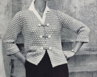 1950s Patons Knitting Pattern Book No.434 - 8 Lovely Patterns For Ladies - Free Postage In Australia
