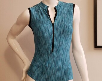 Ready to Ship! Space-dye zip leotard