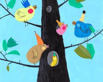 big Family Original Illustration