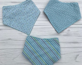 Baby Bandana Bibs, Bandana Bib Boy, Modern Baby Bibs, Baby Drool Bibs, Dribble Bibs set of 3, baby gift