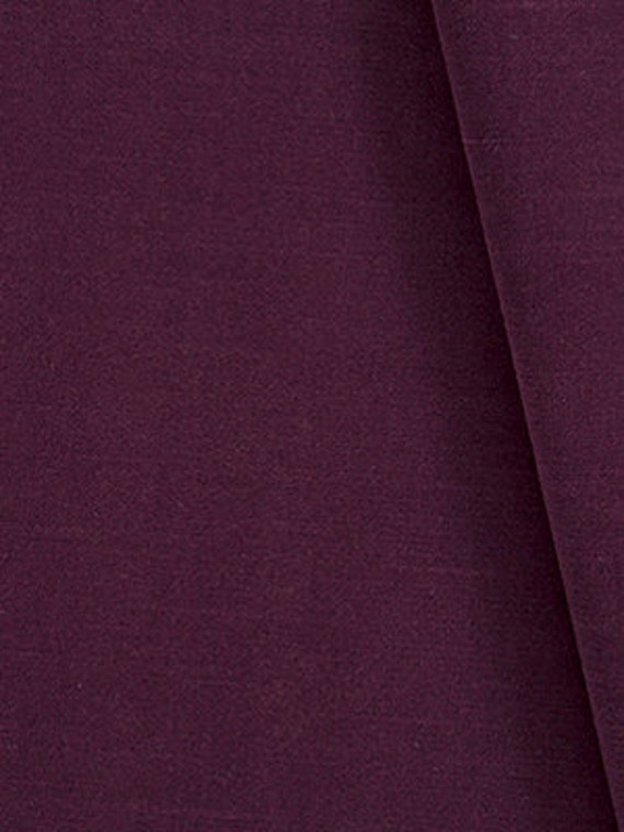 Dark Purple Velvet Upholstery Fabric by the Yard Solid Color