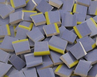 Broken China Mosaic Tiles - Lavender - Periwinkle - Solid Color - Set of 175