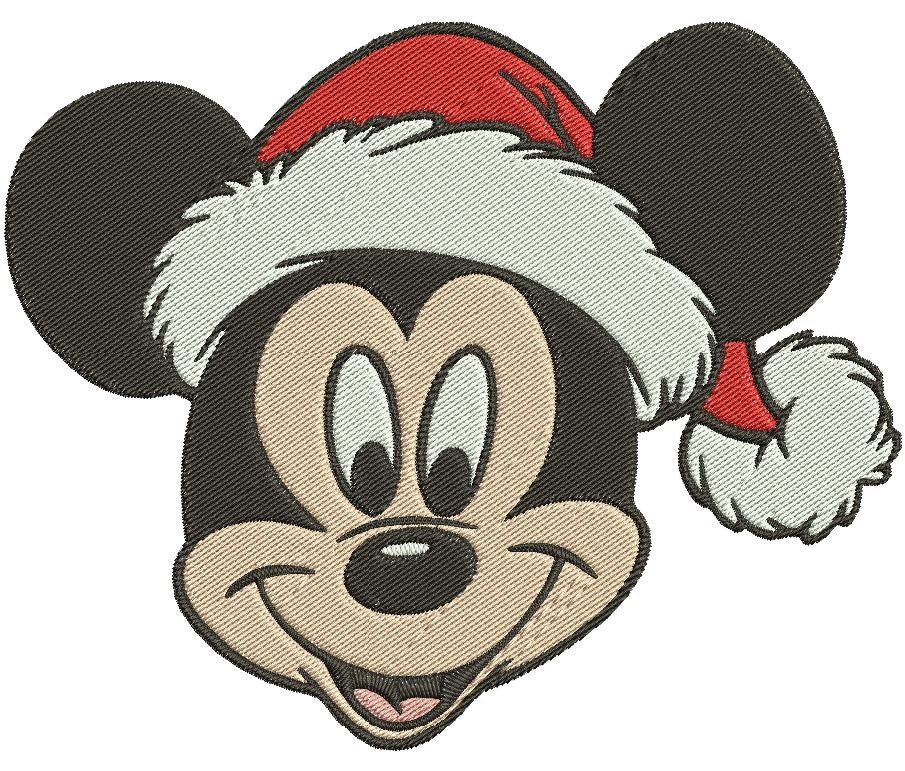 Mickey Mouse Christmas Embroidery Design 3 Sizes Instant