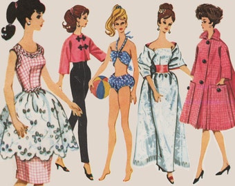 Barbie doll Sewing Pattern: 6260