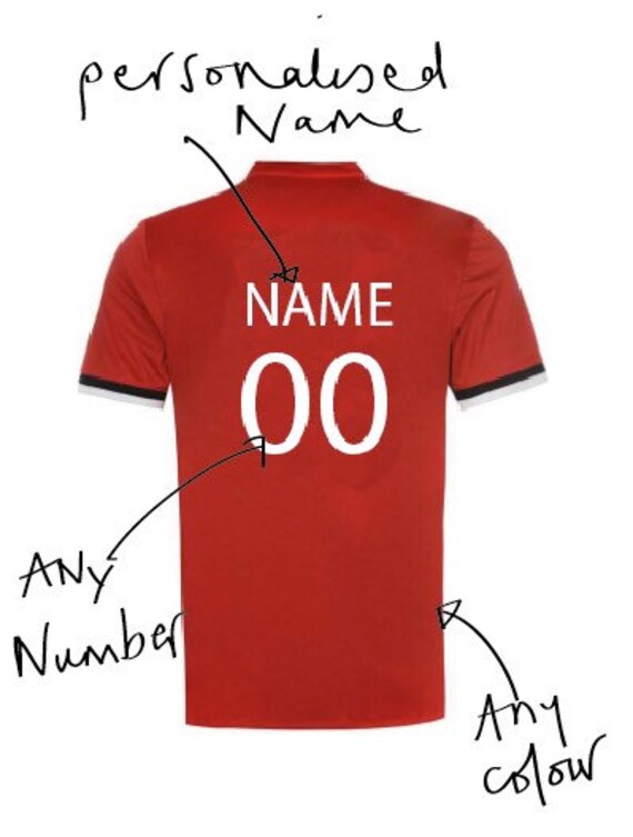 Personalised football shirt
