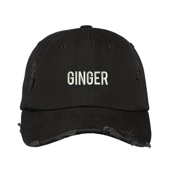 GINGER Distressed Dad Hat |GINGER | Bonnie & Clyde | Ginger | Friends Hat | Best Friend Hat| Brownie Hat| Fashion Dad Hat | Dad Hats Tumblr