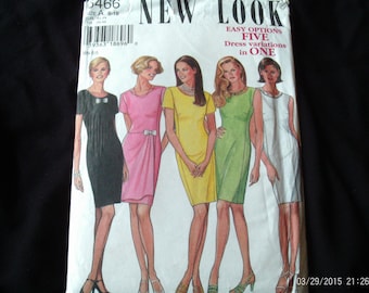 New Look Sewing Pattern 6466 Misses Dress,Career,Summer,Spring 8 - 18 UNCUT