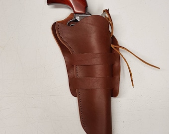 Western Gun Leather Heritage Rough Rider Side Draw Holster Single Action SAA SASS