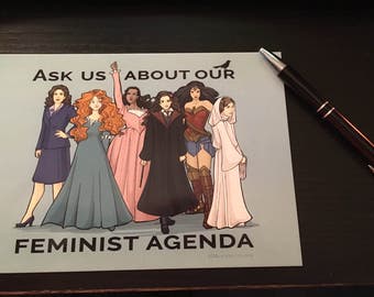 Feminist Agenda Postcard (Item 09-384)