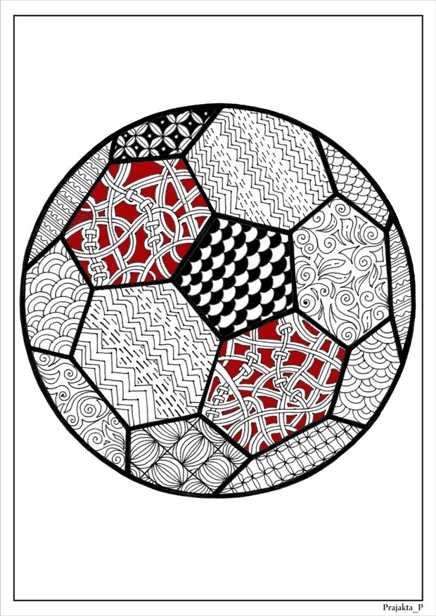 Adult coloring page football coloring page for adultssoccer