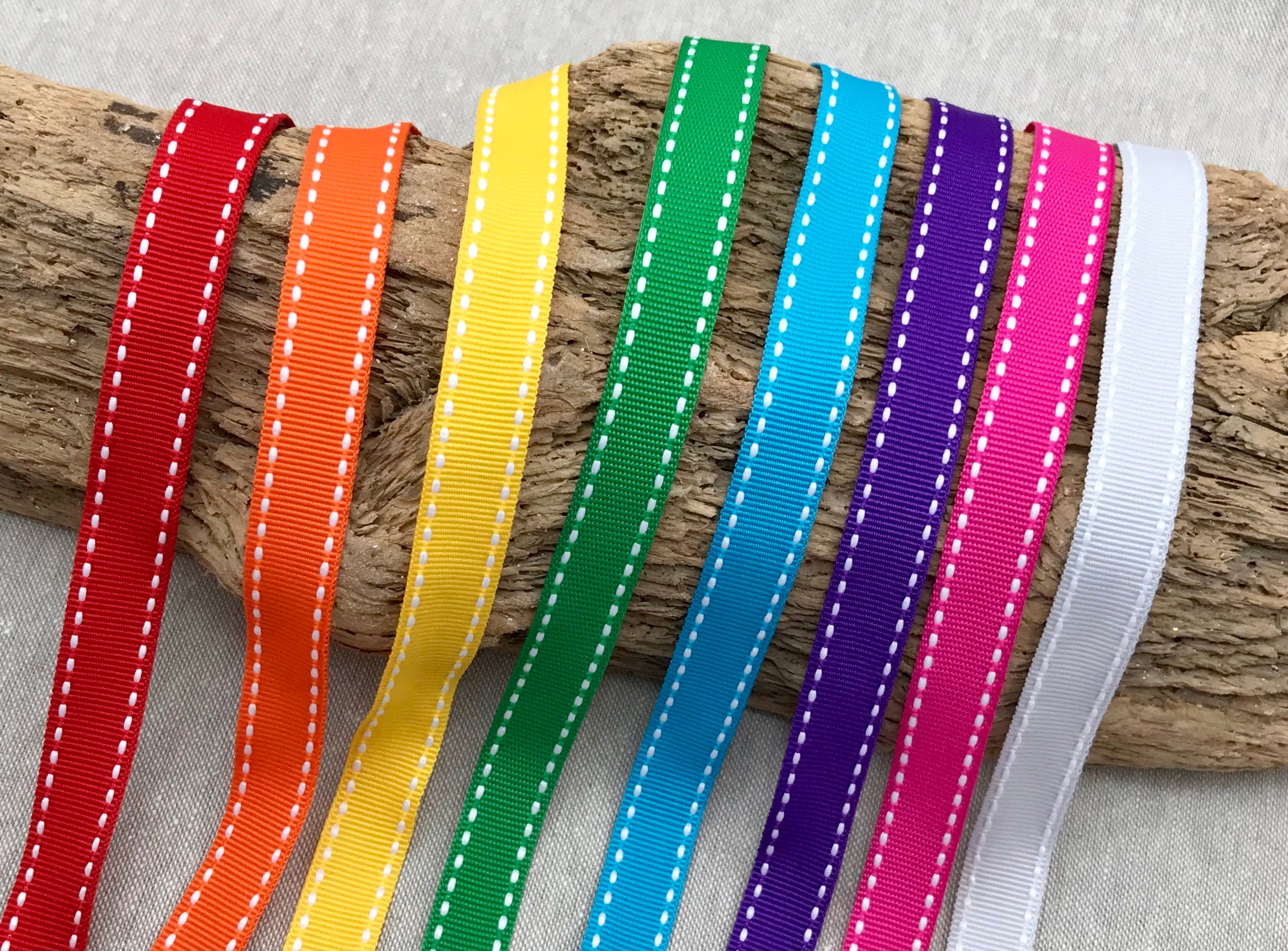 1/2 Saddle Stitch Ribbon 13mm Grosgrain Trim Bright
