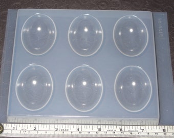 Resin Mold Oval Domes 55x40mm Pendant Jewelry Chocolate Fondant