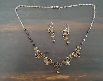 Vintage Ayala Bar Necklace and Earrings