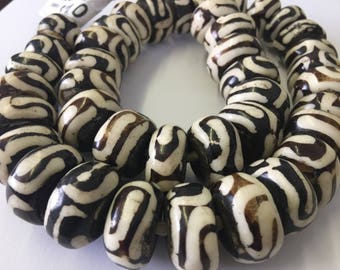 Natural Bone African Trade Beads I African Bone Beads I African Beads I Orogonal vintage bone beads I Ghana bone beads I Kenyan Bone beads